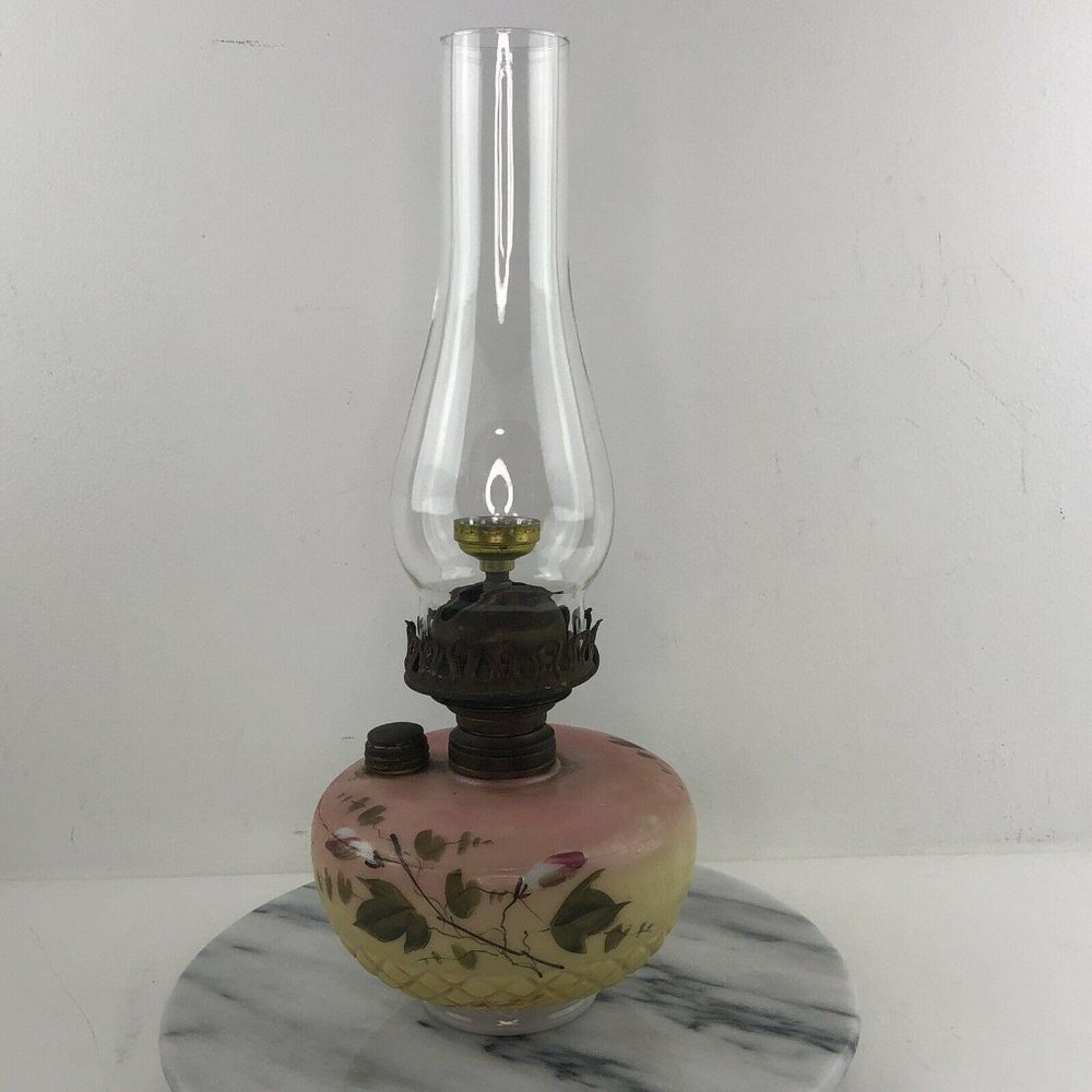 Vtg Yellow Floral Hand-painted Fine Detail Convert